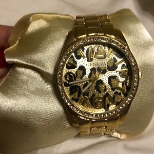 Geneva cheetah watch
